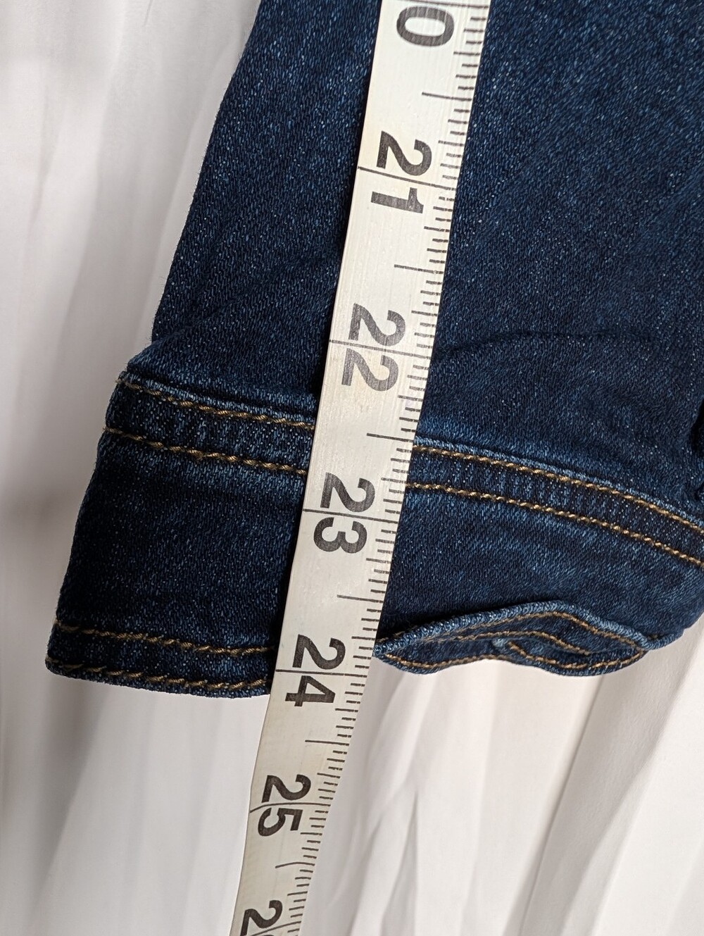 Plus Size jean Cropped Jacket - Picture 6 of 8